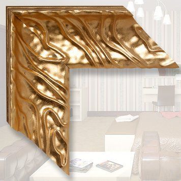 Зеркало в деревянном золотом багете P 26562 Gold фото