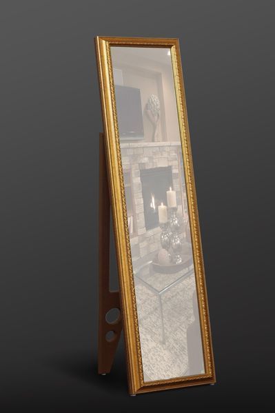 Підлогове дзеркало в золотій рамі 1650х400 мм Classic gold фото