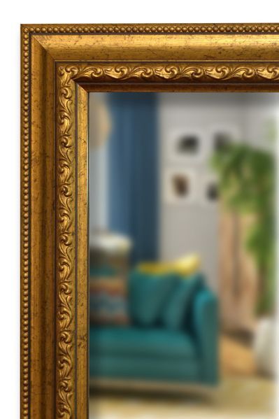 Підлогове дзеркало в золотій рамі 1650х400 мм Classic gold фото